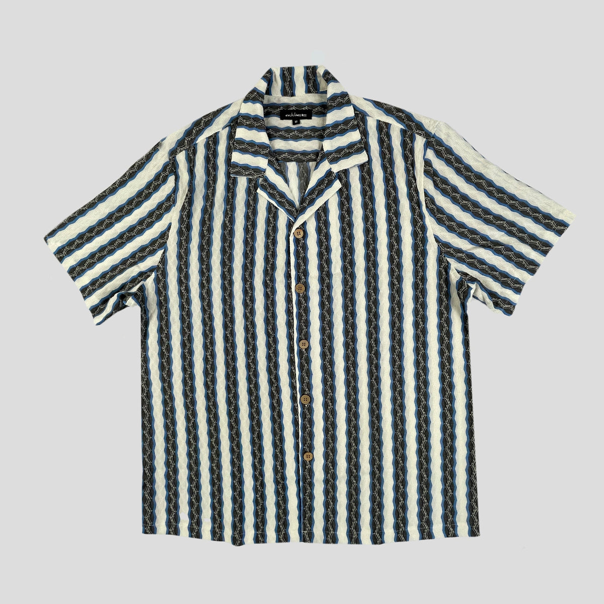 Addict Geometric Striped Shirt