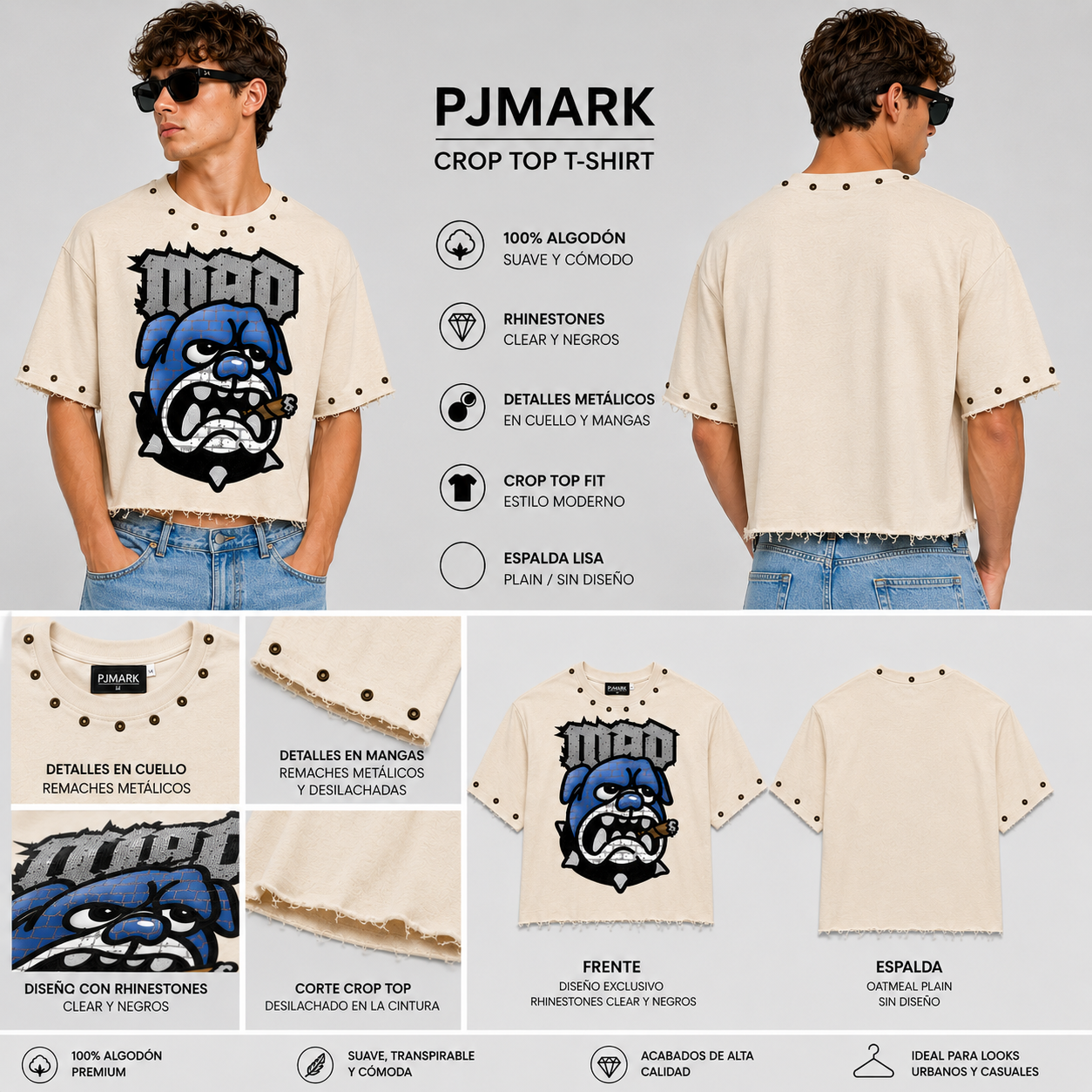 PJMARK – Crop Top T-Shirt