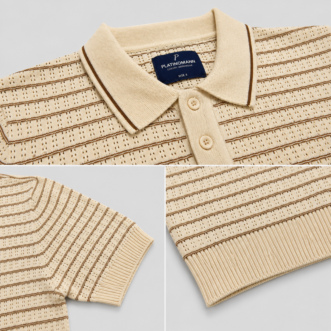 PLATINOMANN Polo Knit Sweater