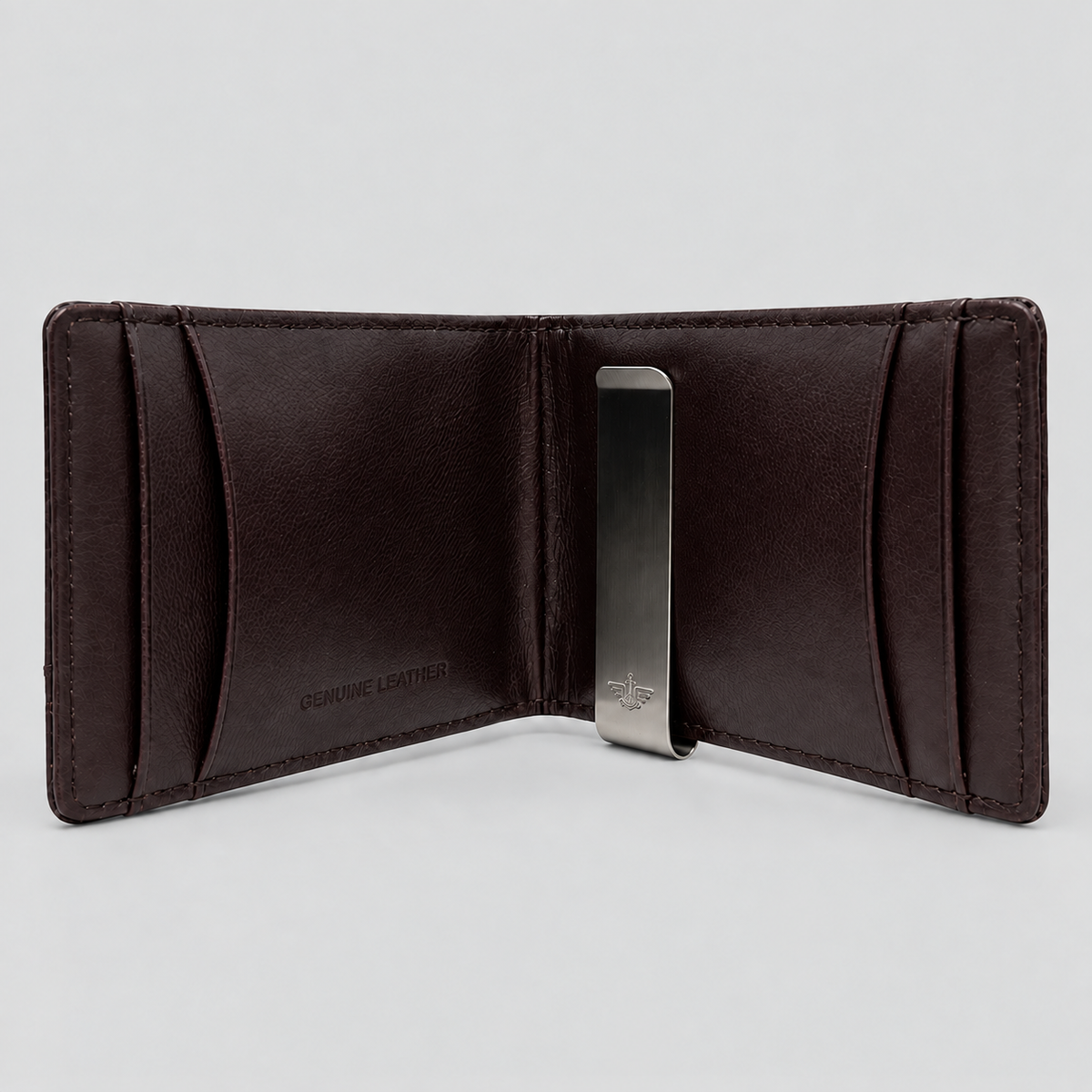 Wallet Dockers de Cuero con clip de Dinero