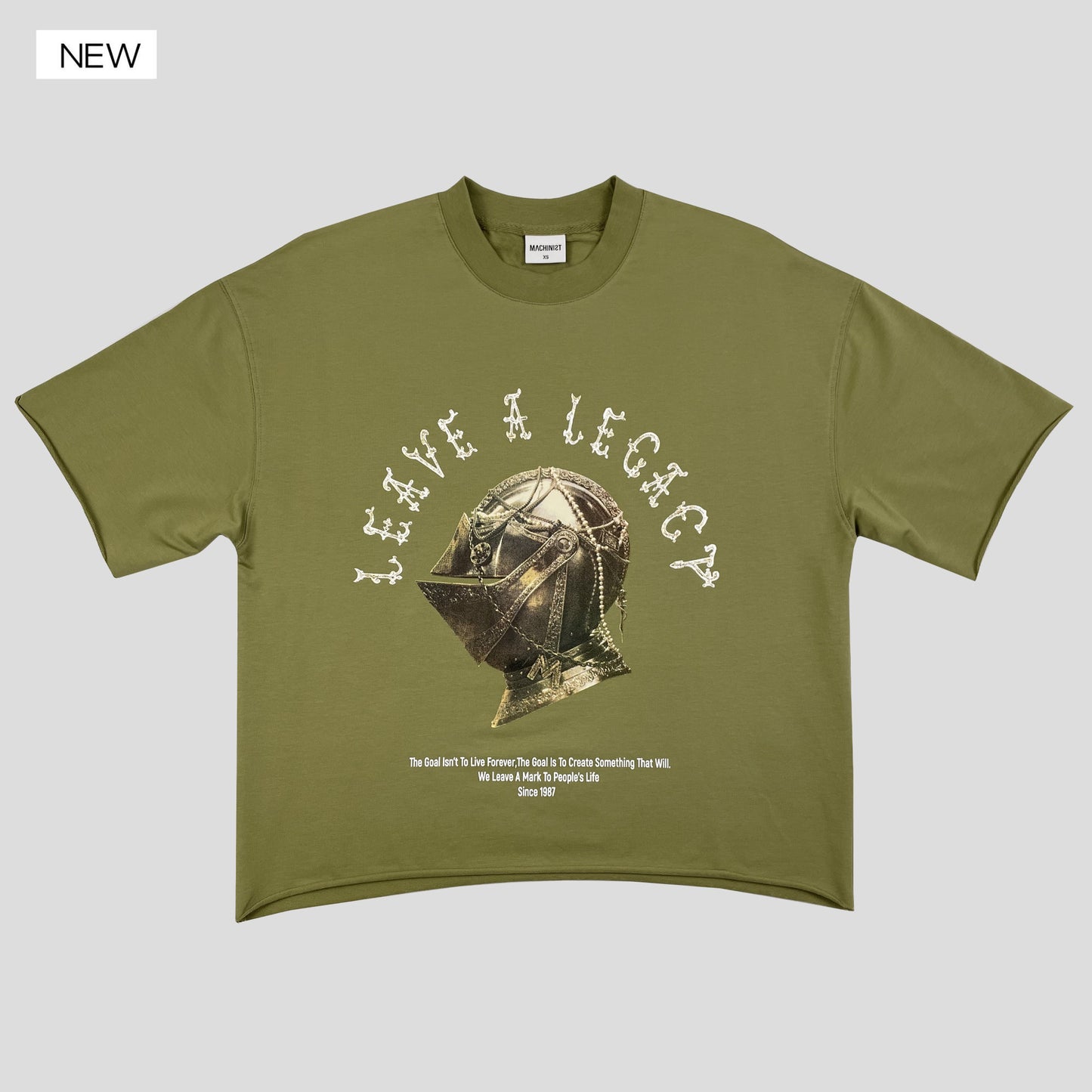Machinist Helmet & Technical Printed Crop T-Shirt