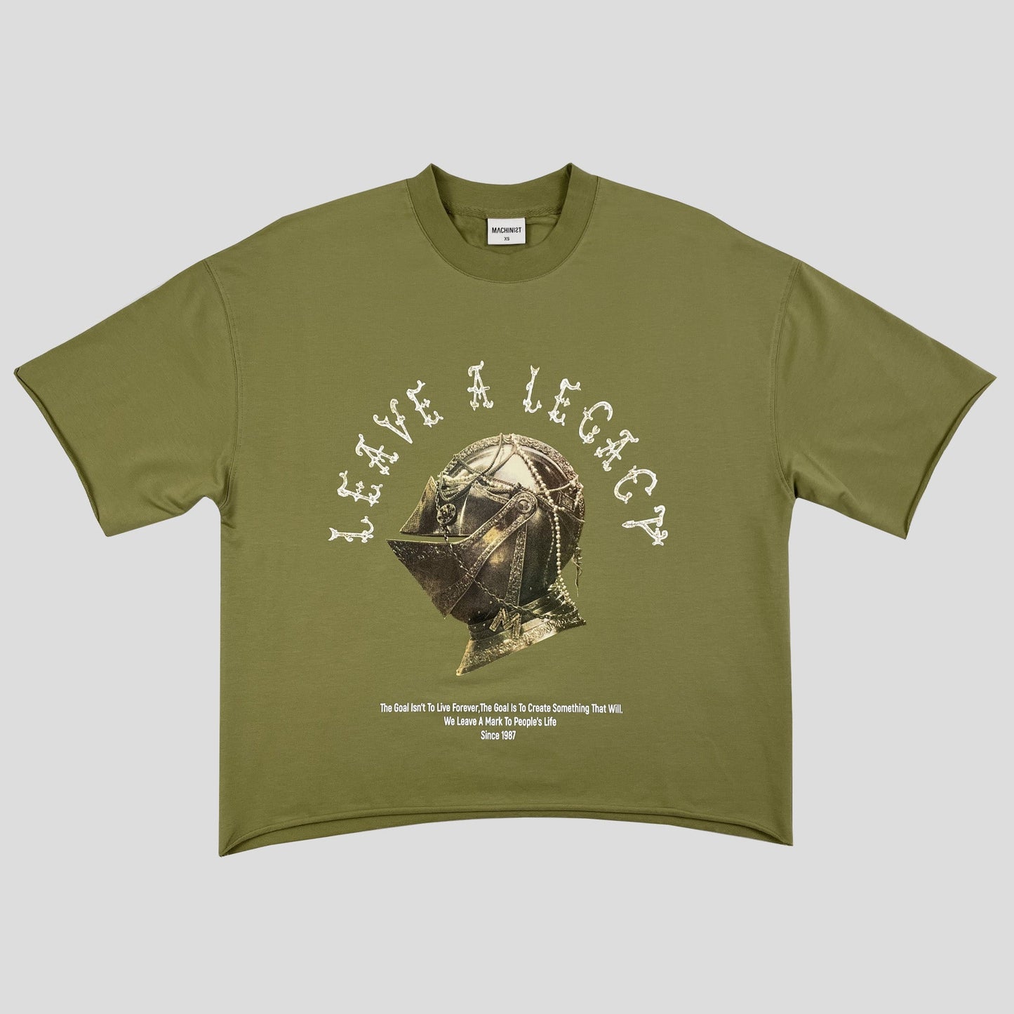 Machinist Helmet & Technical Crop T-Shirt