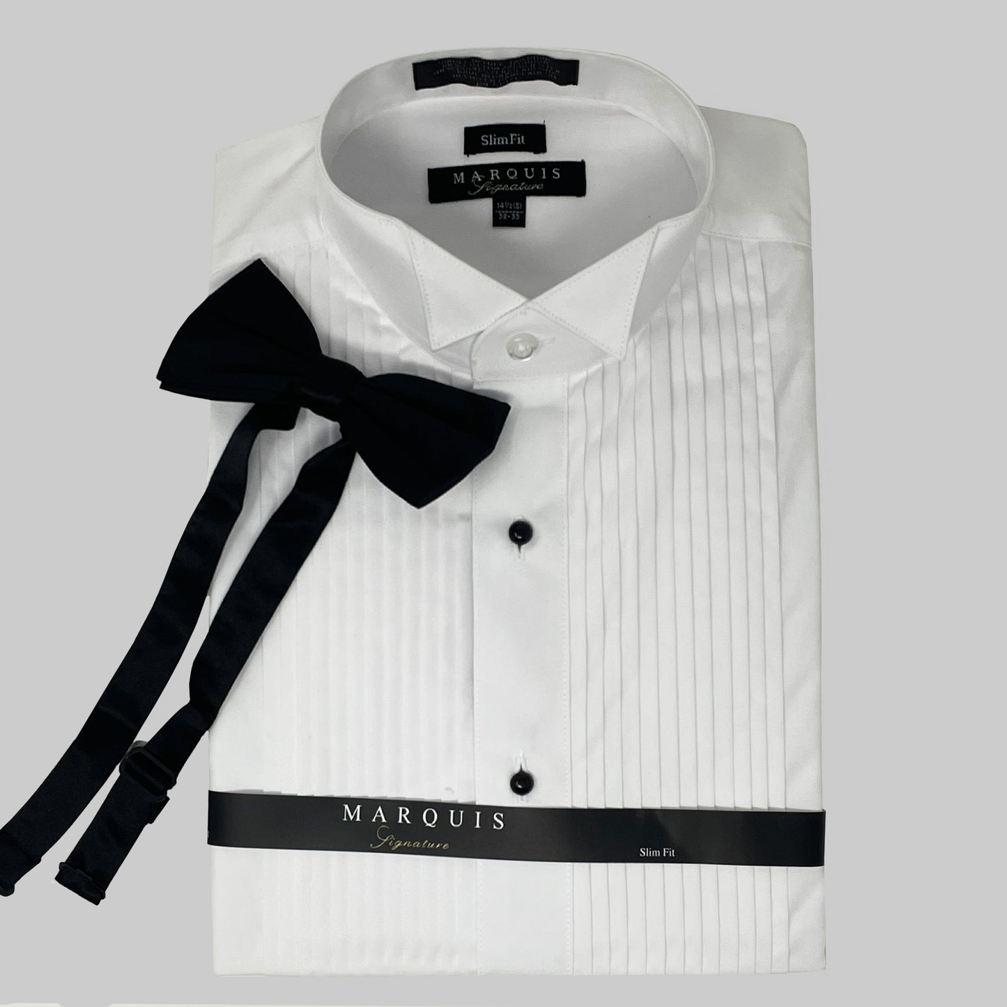 Marquis Tuxedo Shirt with Bow (1007SL)