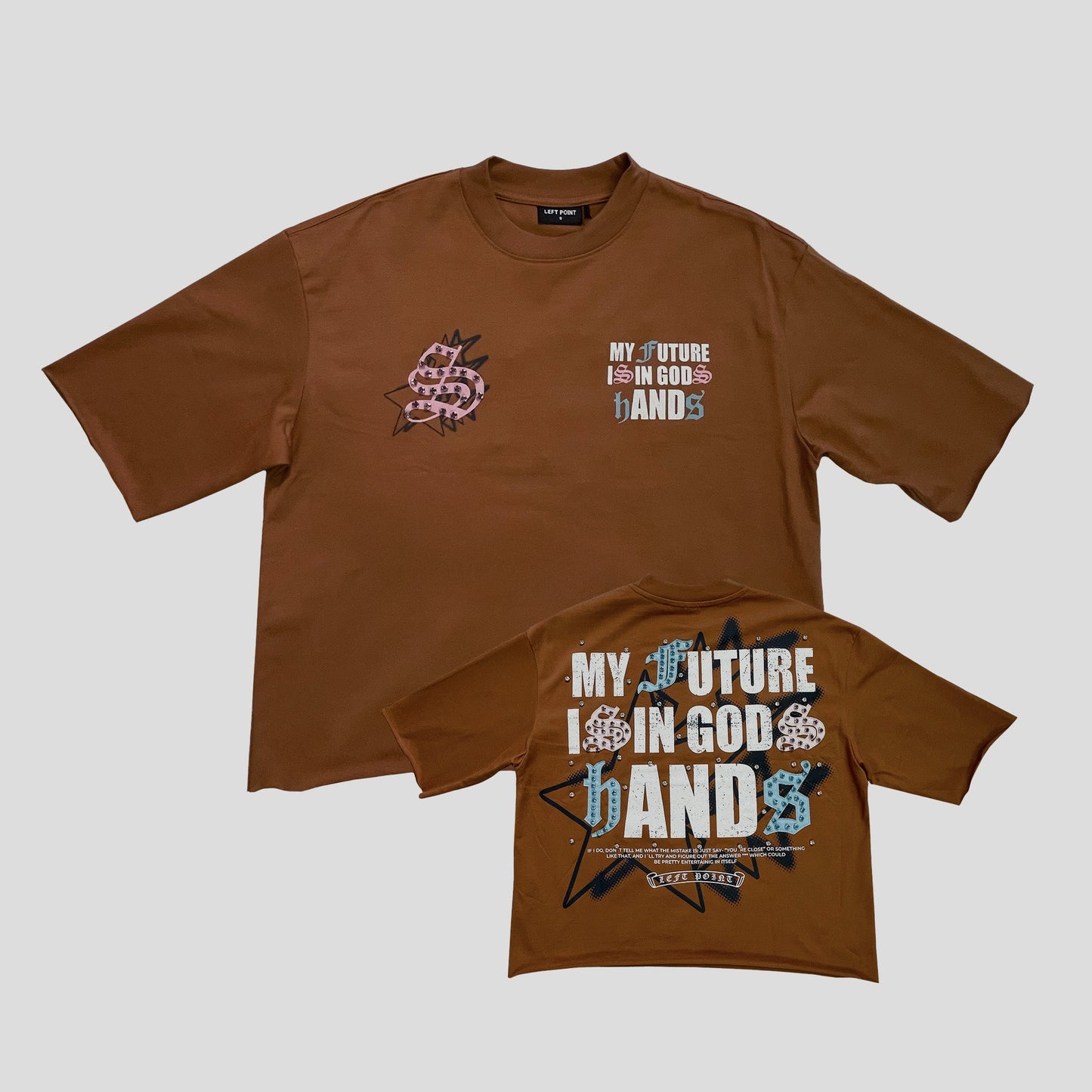 Left Point Cropped T-Shirt