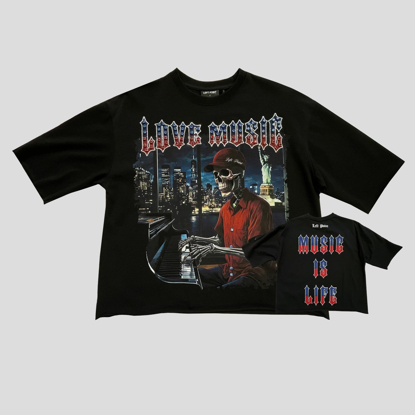 Left Point Cropped T-Shirt