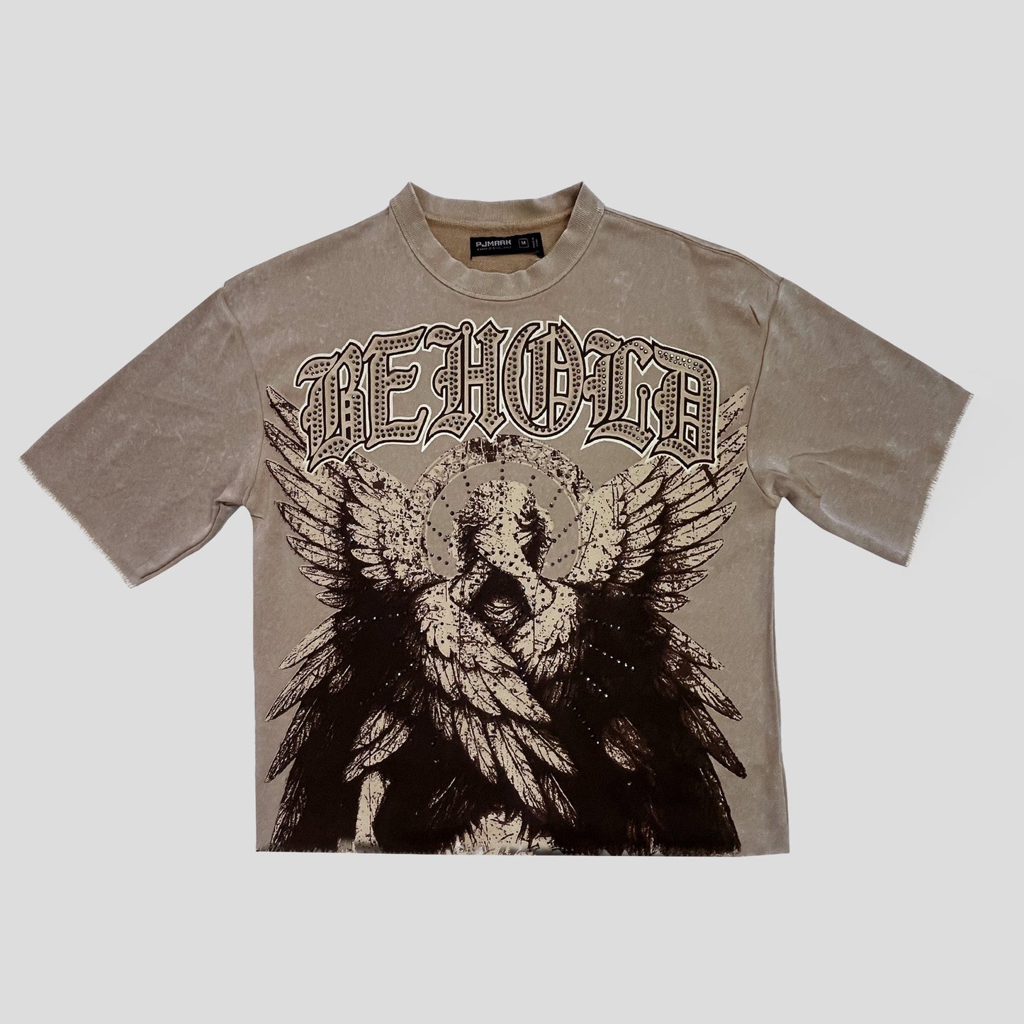 PJMARK Vintage Khaki Cropped T-Shirt