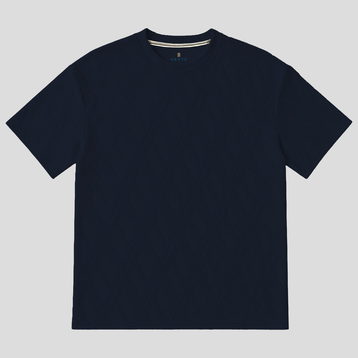 Above Man T-Shirt con Textura Geometrica