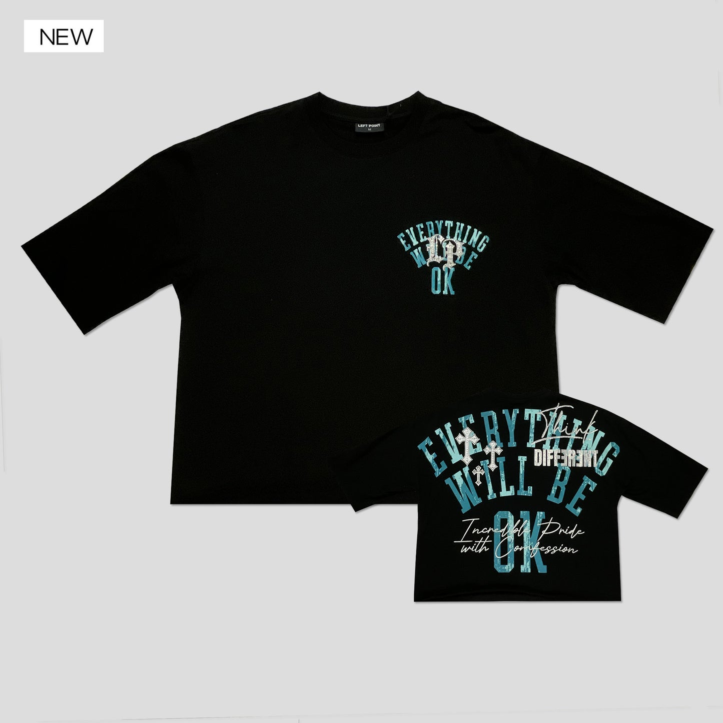 Left Point Crop Top T-Shirt (S25-1401)