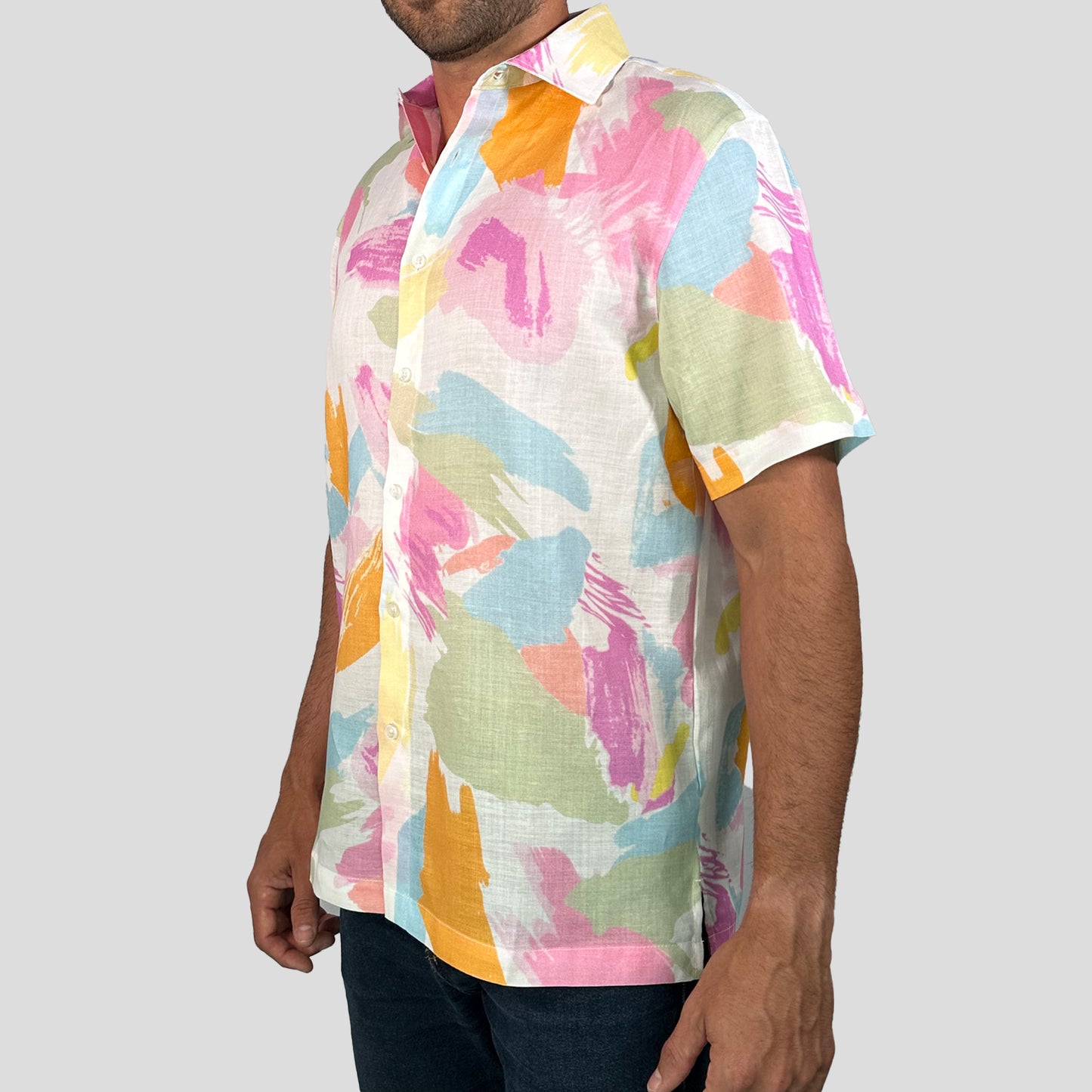 Mojito Collection Pastel Abstract Print Short Sleeve