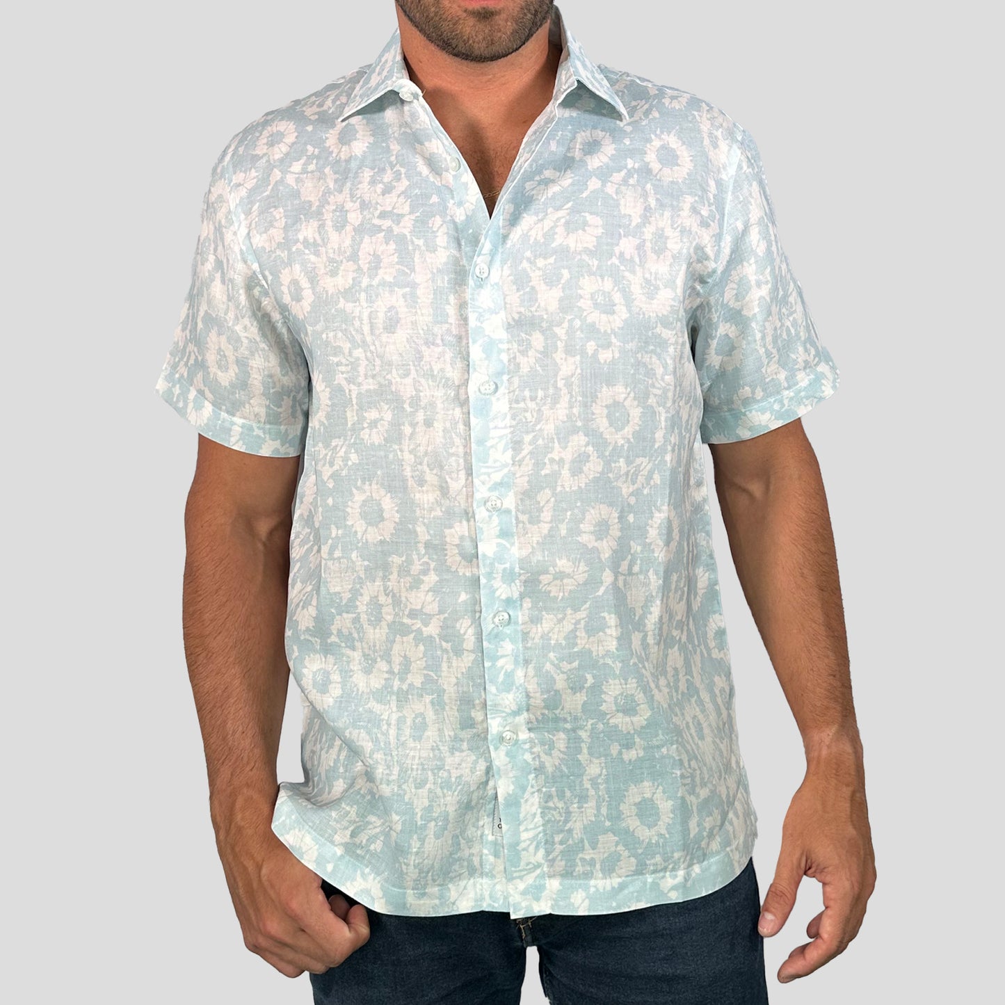 Mojito Collection Bloom Print Shirt Short Sleeve