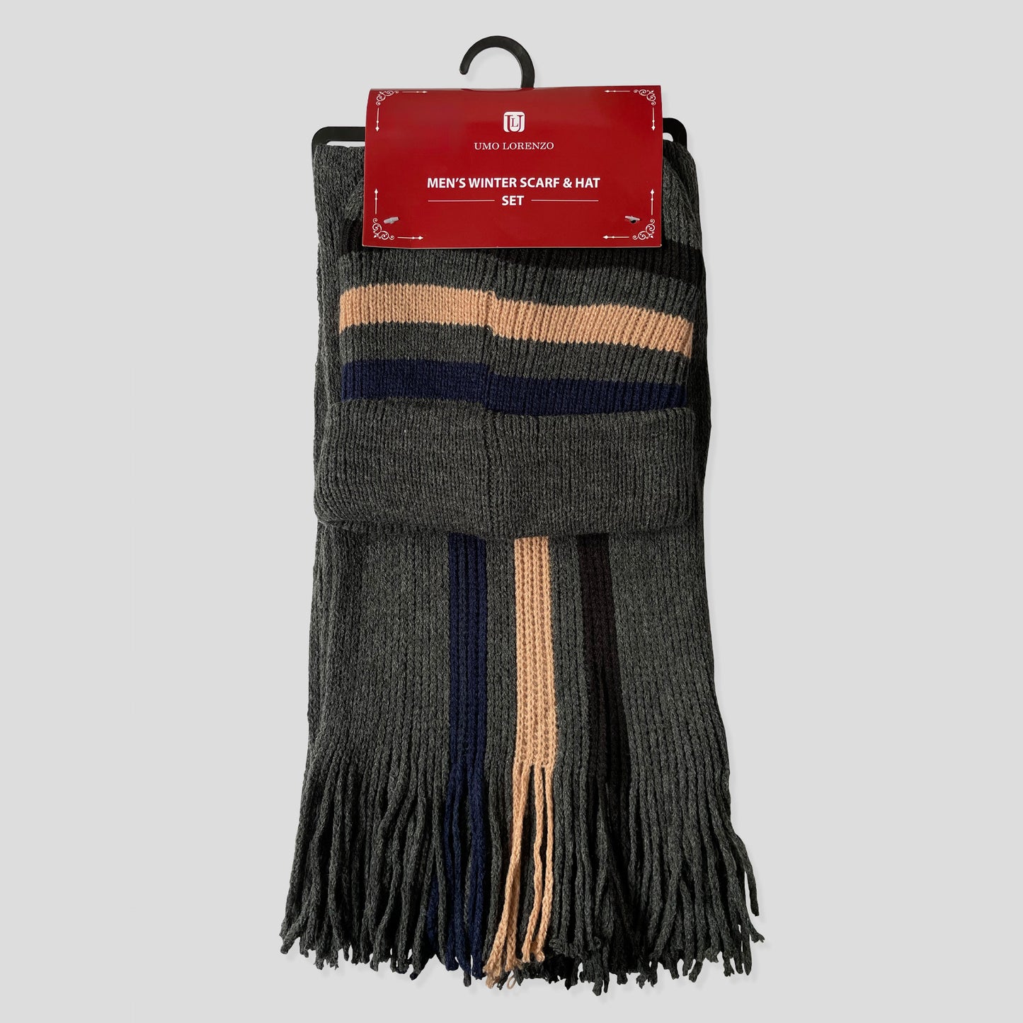 Umo Lorenzo Men's Winter Scarf & Hat Set