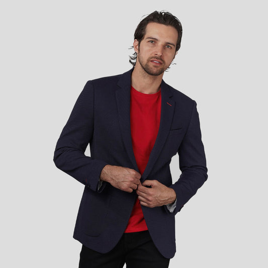 Navy Knitted Sport Coat