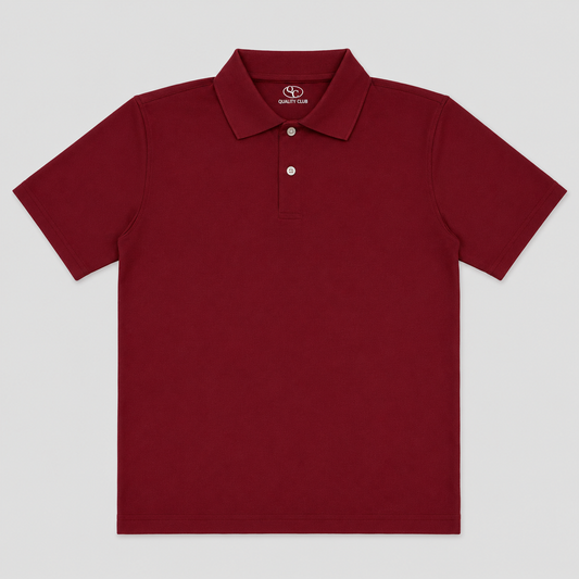 Quality Club – Polo Escolar de Microfibra para Niños y Niñas