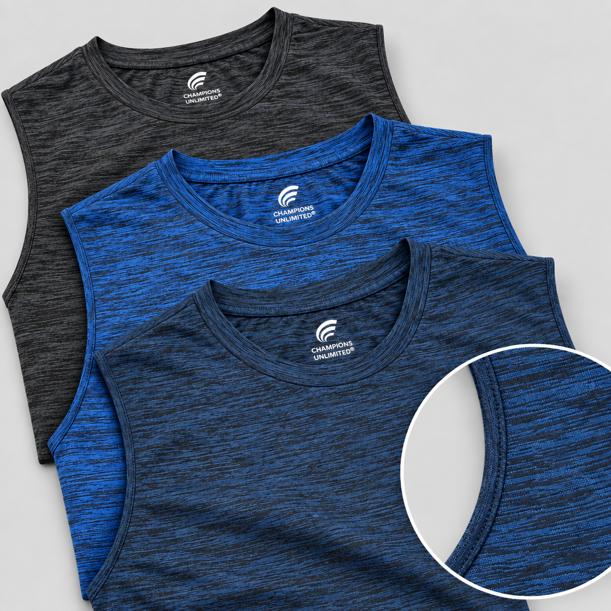 Champions Unlimited Marled Muscle T-shirts