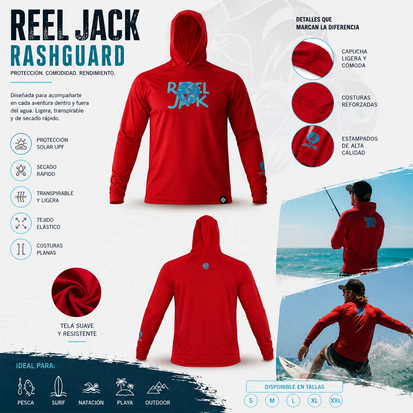 Rebel Jack Rash Gard W/Hoodie (Disp. Plus Size)