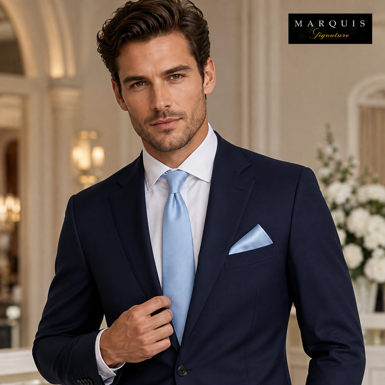 Corbata Marquis Signature con Pañuelo