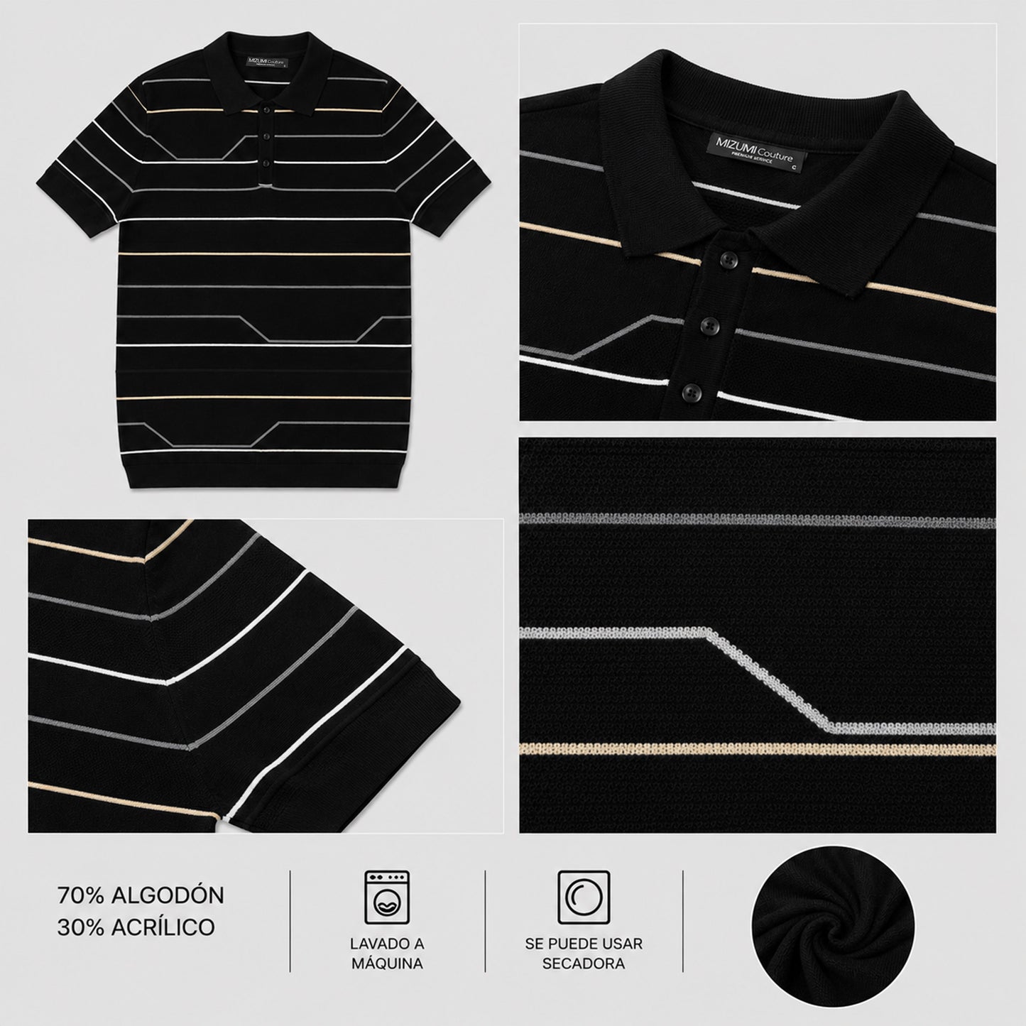 Mizumi Couture Sweater Polo