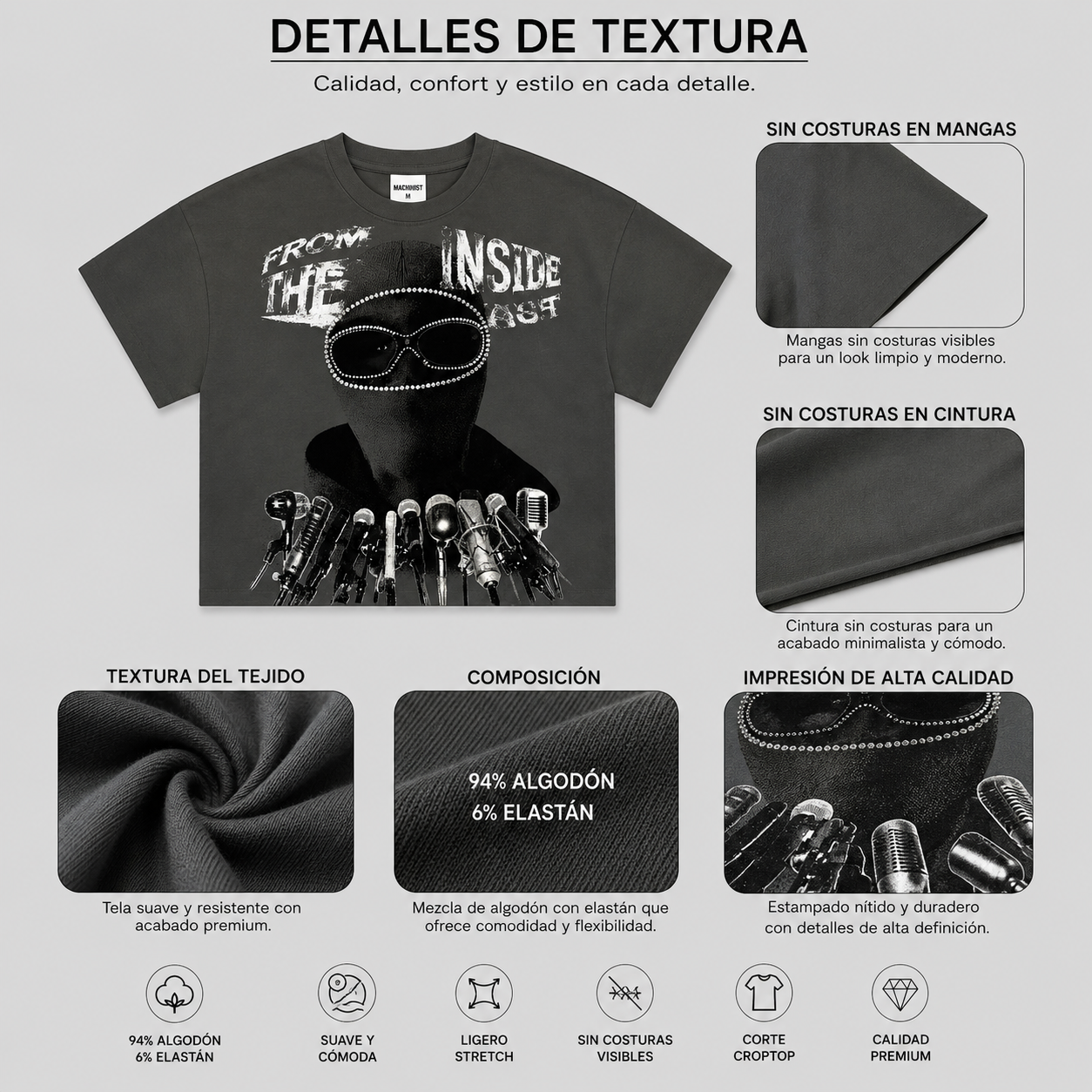 Machinist Crop Top T-Shirt