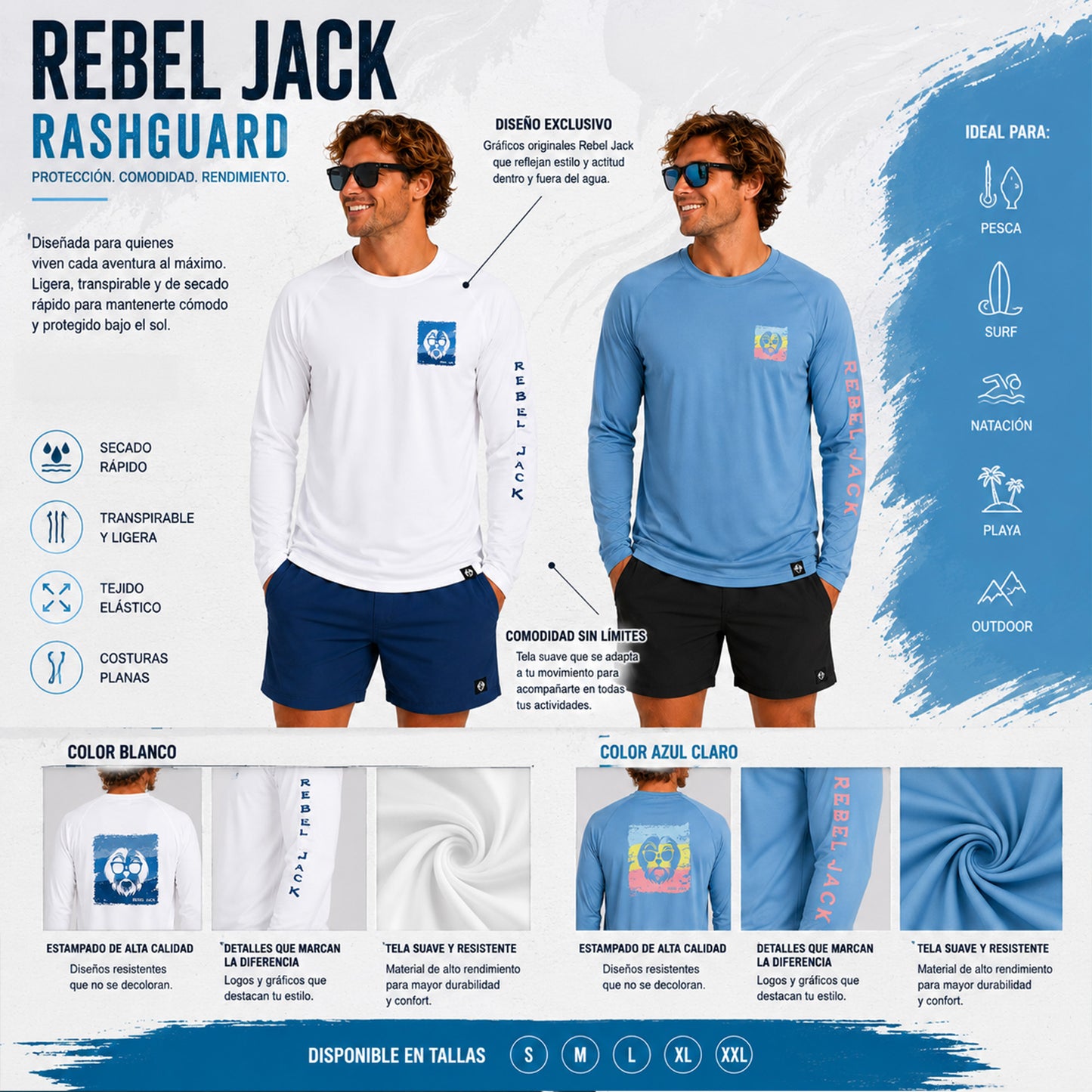 Rebel Jack  Rashgards