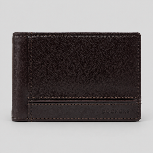 Wallet Dockers de Cuero con clip de Dinero