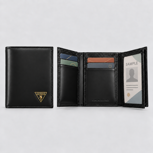 Wallet Guess Trifold de Cuero con Protección RFID