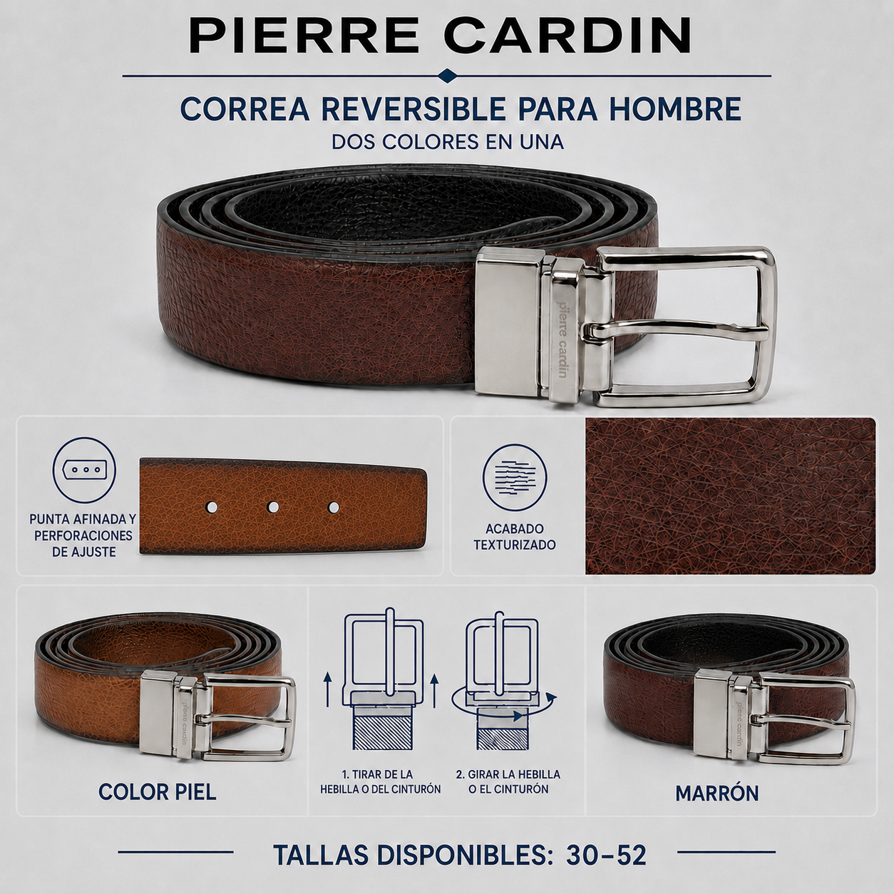 Correas Pierre Cardin para Adultos