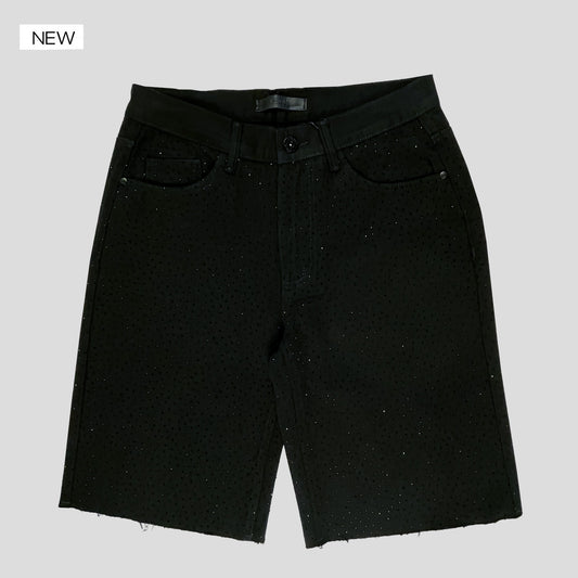 KDNK Shorts Mahon Rhinestones Negros
