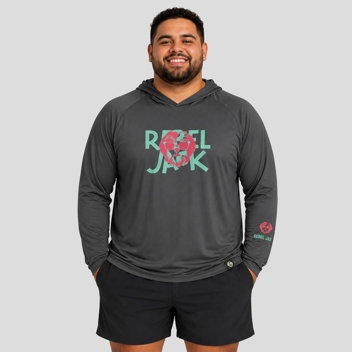 Rebel Jack Rash Gard W/Hoodie Plus Size