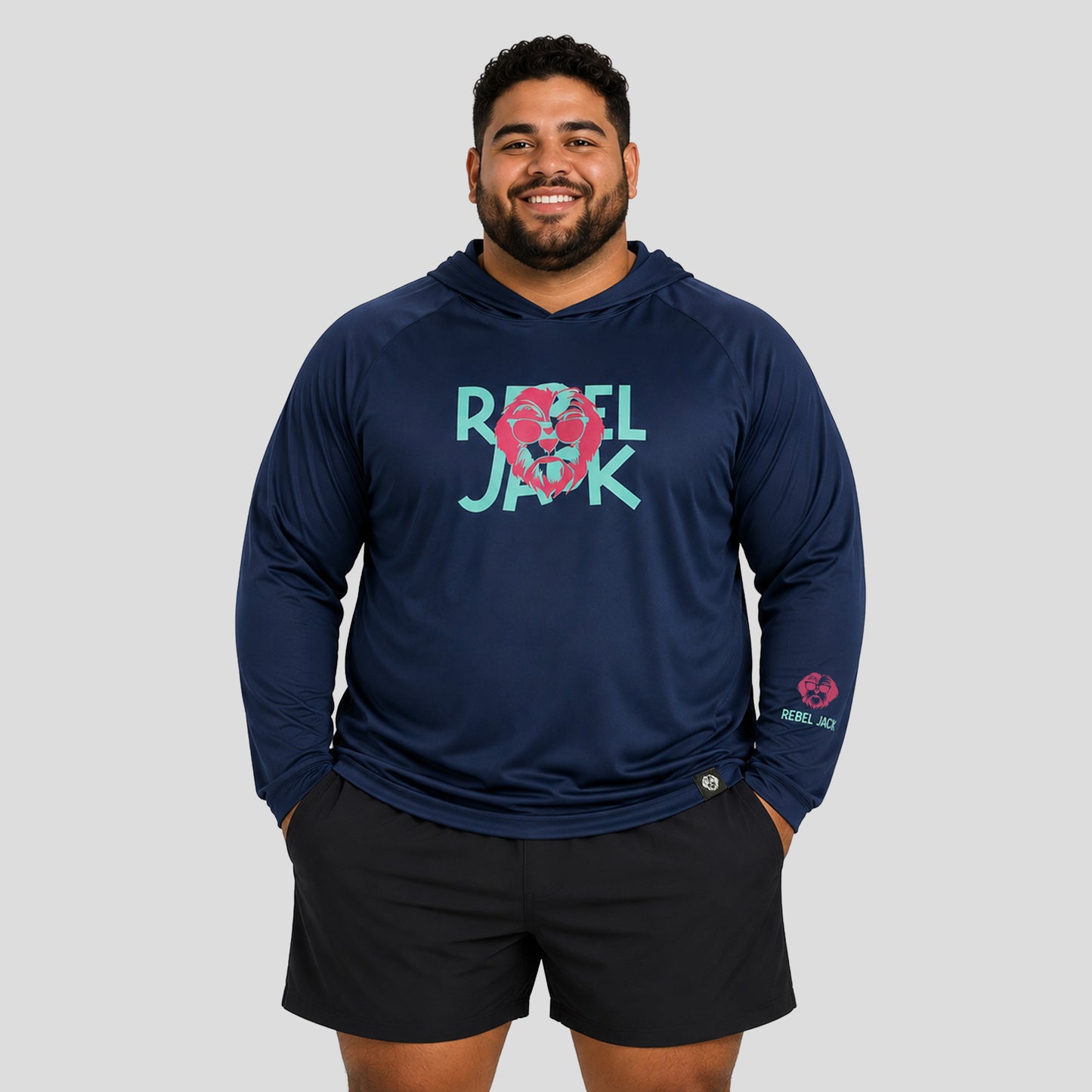 Rebel Jack Rash Gard W/Hoodie Plus Size