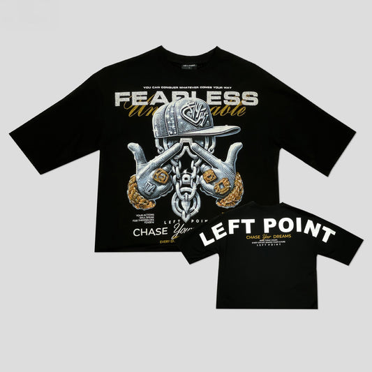 Left Point Crop Top T-Shirt