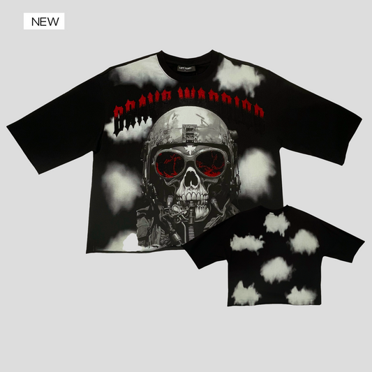 Left Point Crop Top T-Shirt (S25-1473)