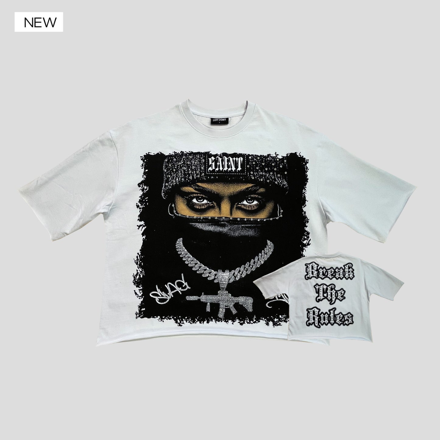 Left Point Crpped T-Shirt