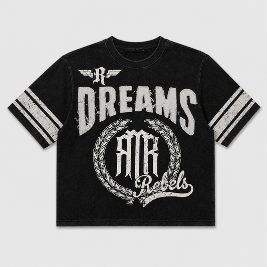 REBEL MINDS – Crop Oversized T-Shirt "Dreams Air Rebels"