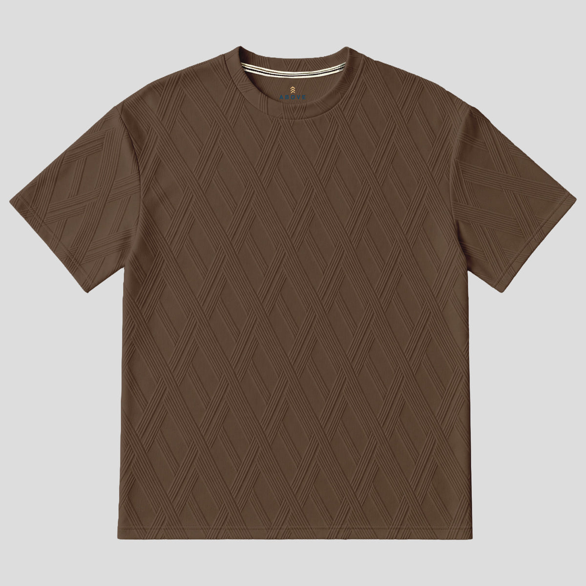 Above Man T-Shirt con Textura Geometrica