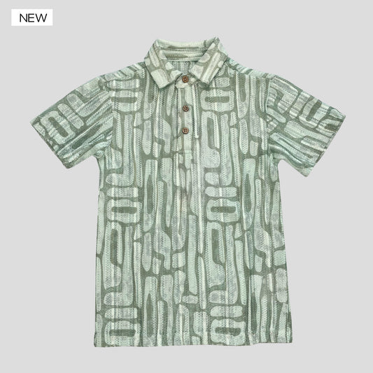 Velero Boy's Crochet Polo Shirt