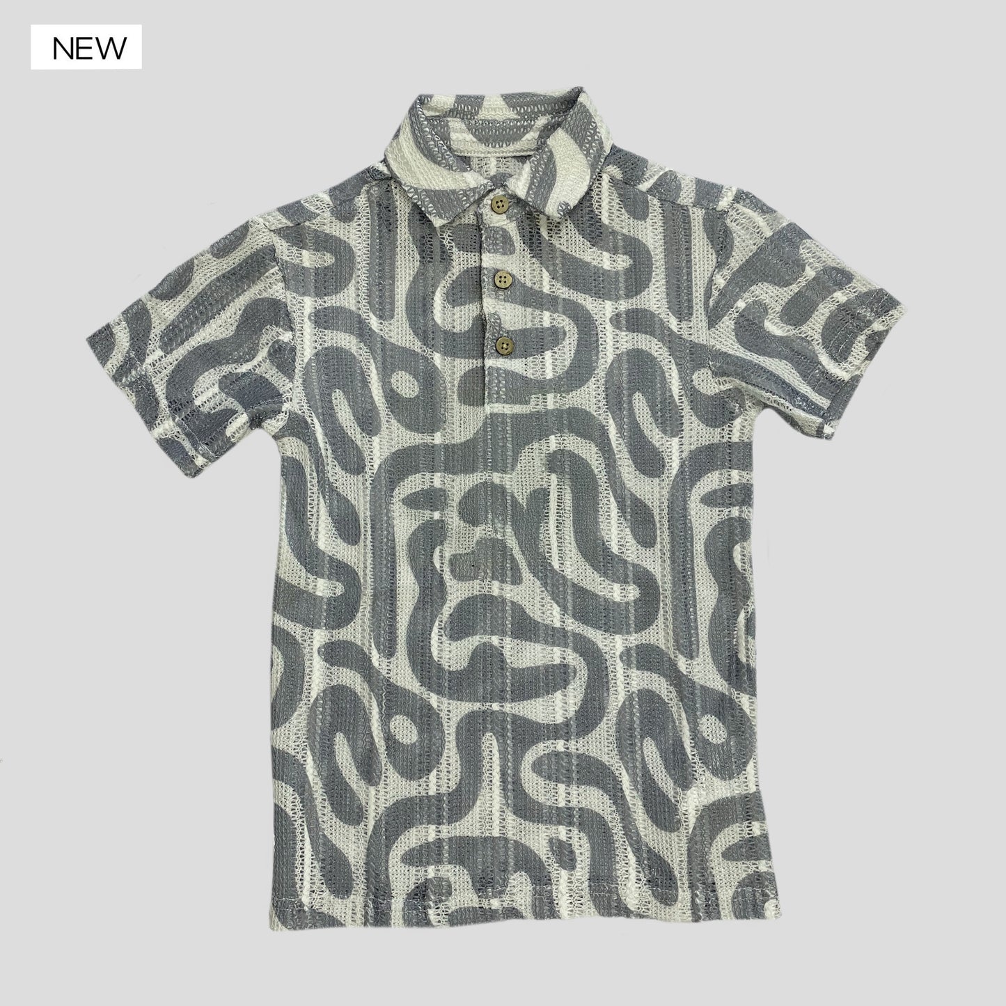 Velero Boy's Crochet Polo Shirt