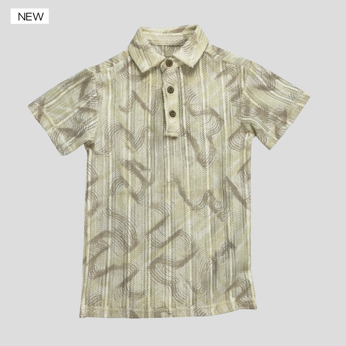 Velero Boy's Crochet Polo Shirt