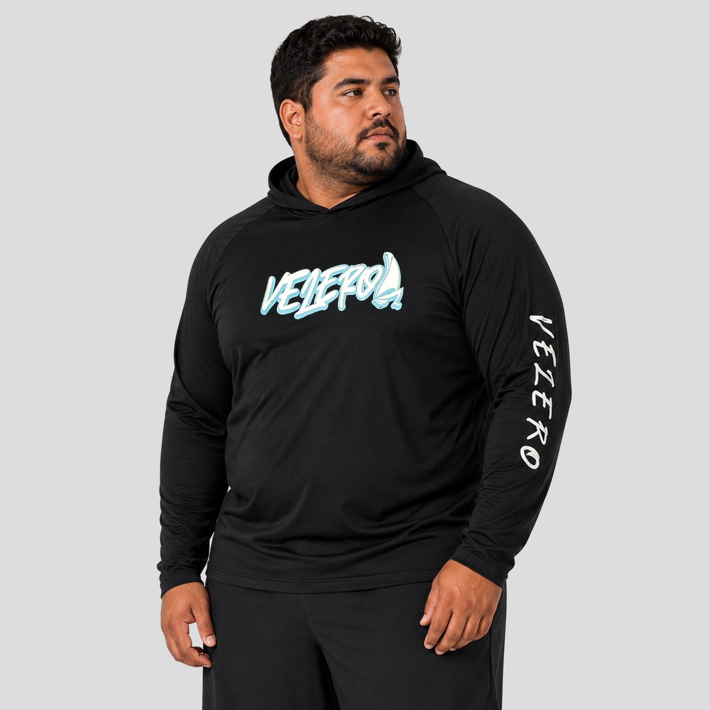 Velero Rashguard con Hoodie Plus Size