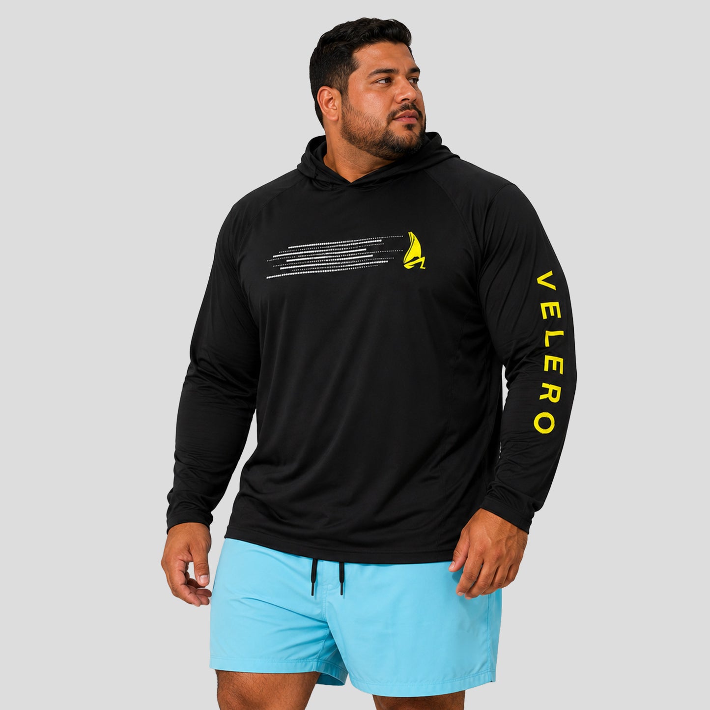 Velero Rashguard con Hoodie Plus Size