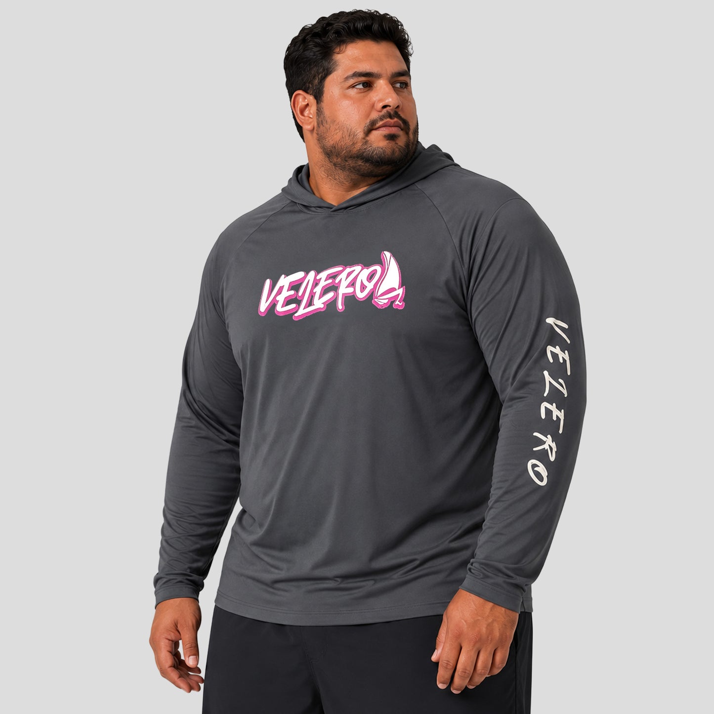 Velero Rashguard con Hoodie Plus Size