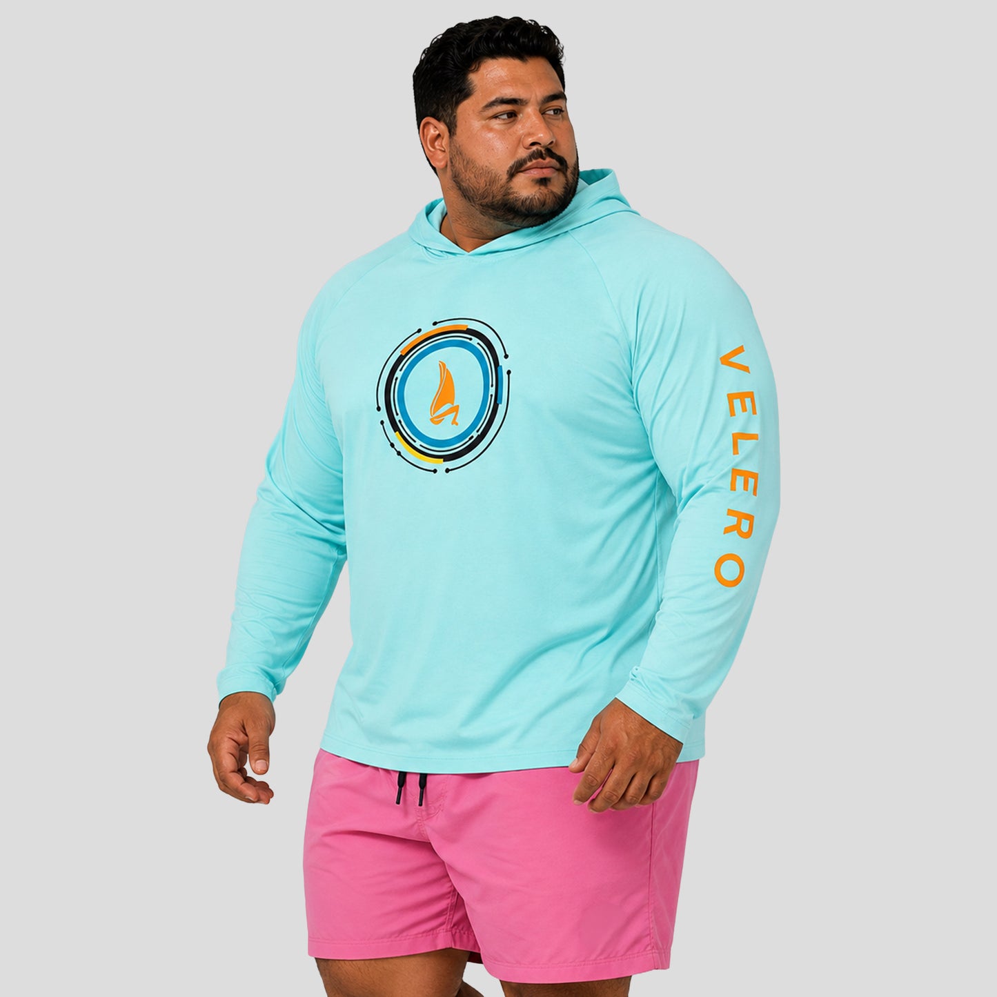 Velero Rashguard con Hoodie Plus Size