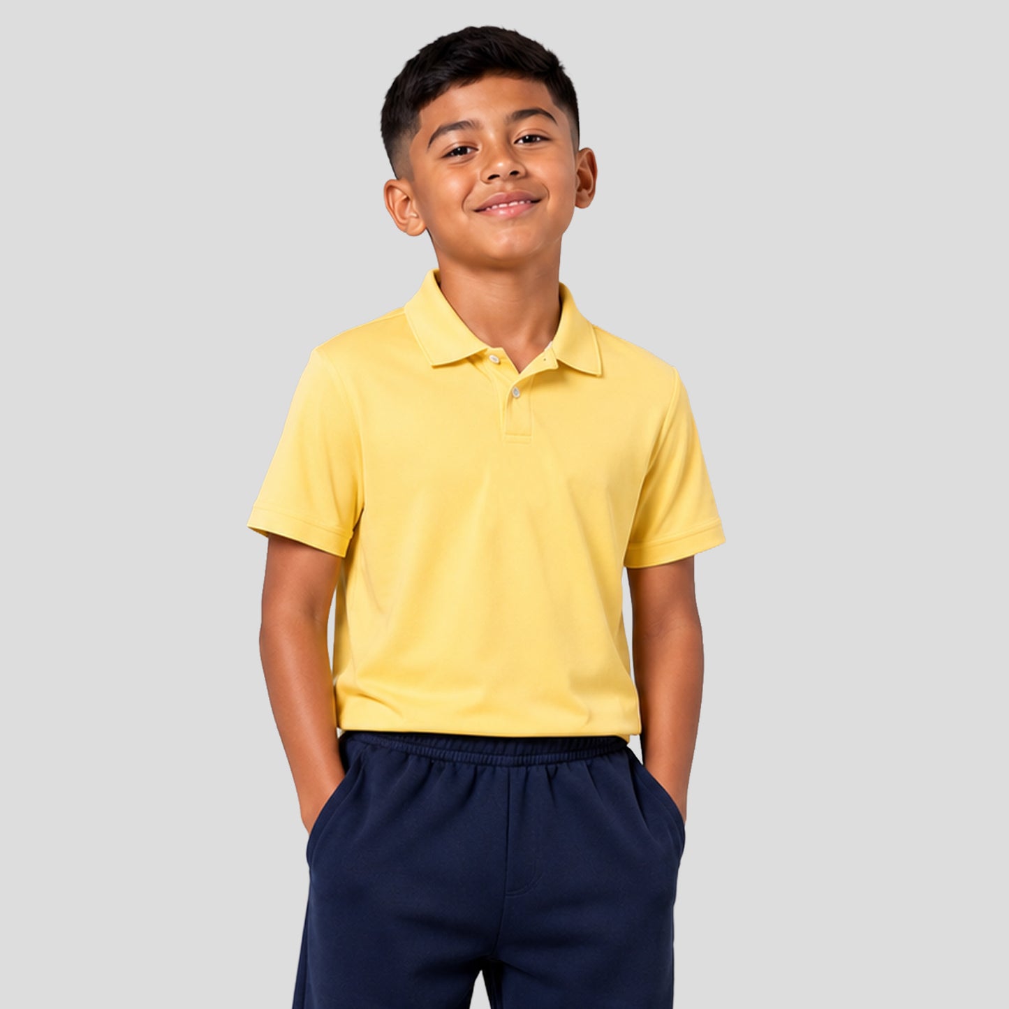 Quality Club – Polo Escolar de Microfibra para Niños