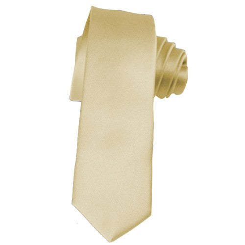 Satin Solid Slim Tie