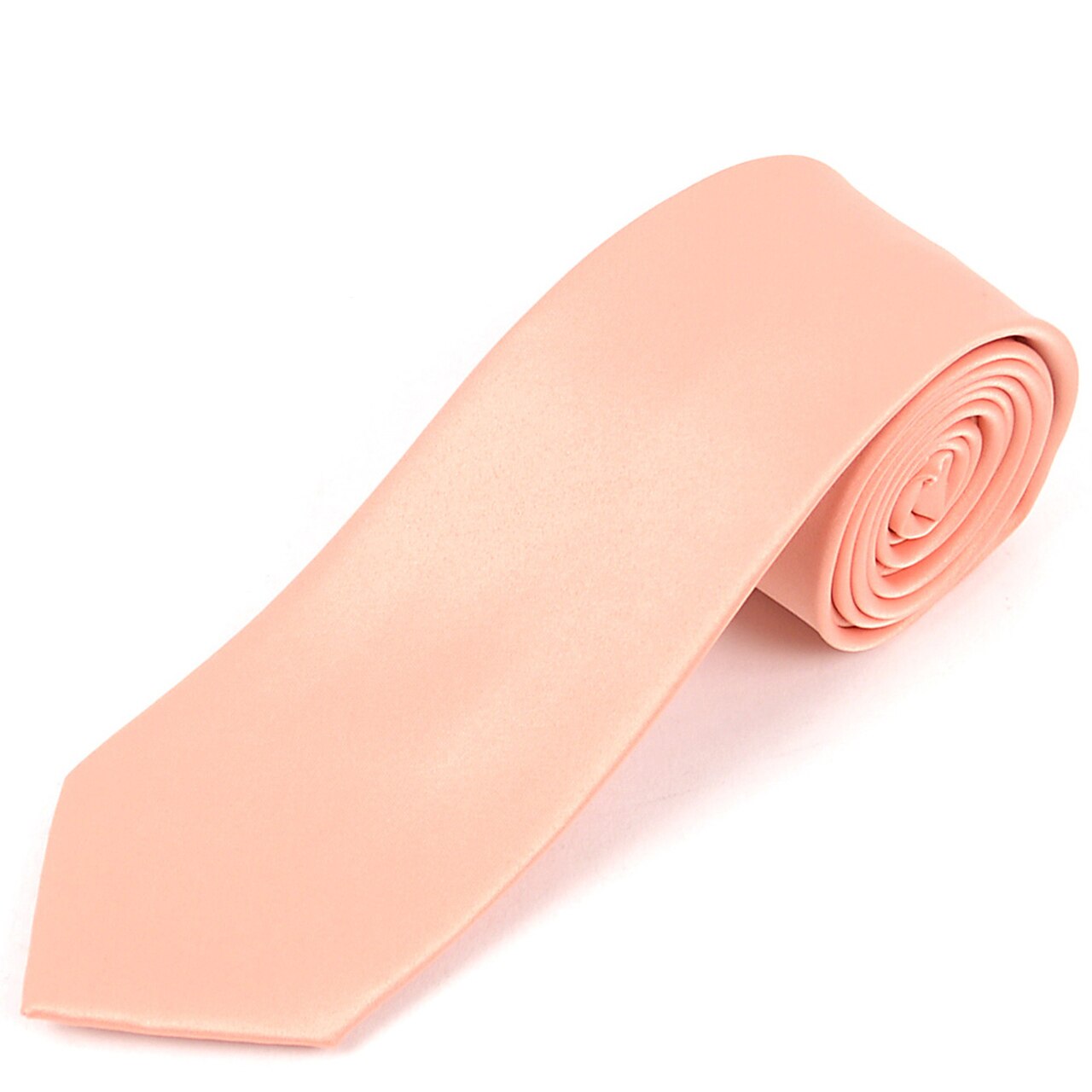 Satin Solid Slim Tie