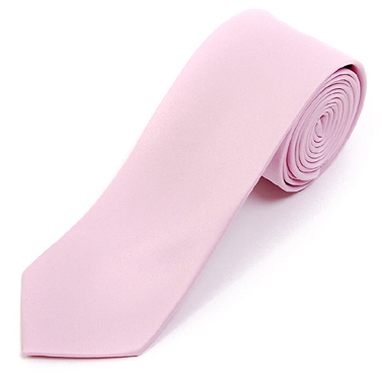 Satin Solid Slim Tie