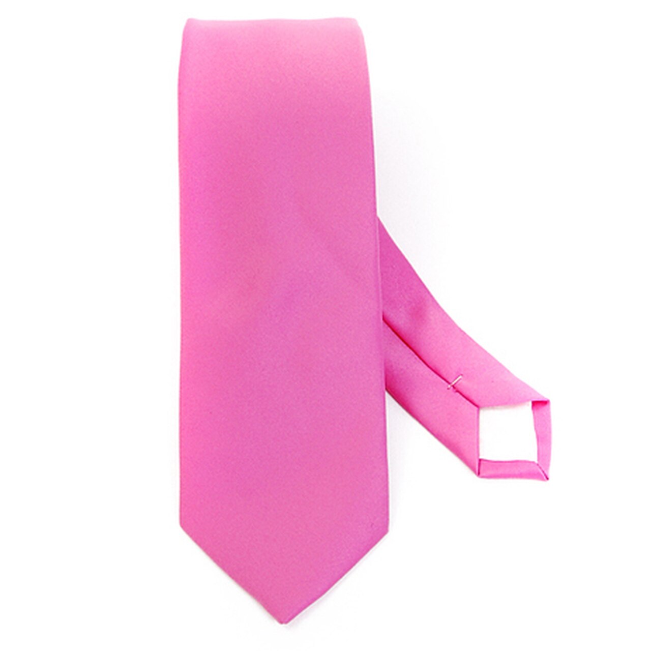 Satin Solid Slim Tie