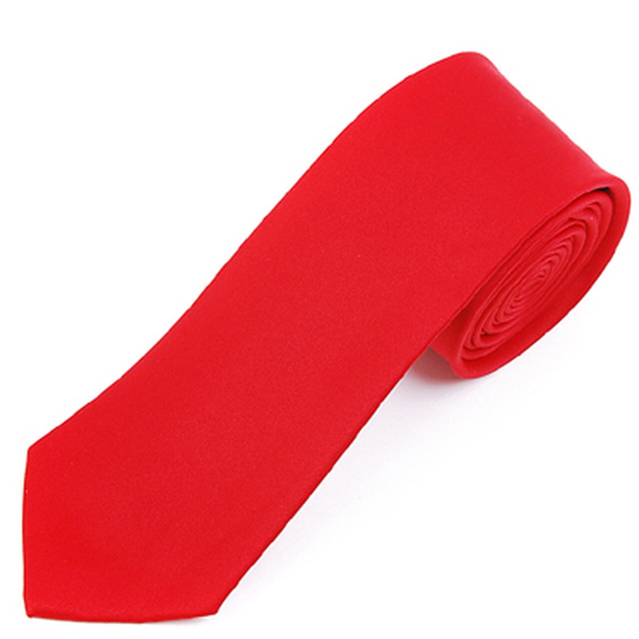 Satin Solid Slim Tie