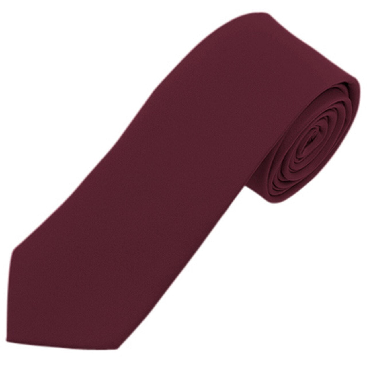 Satin Solid Slim Tie