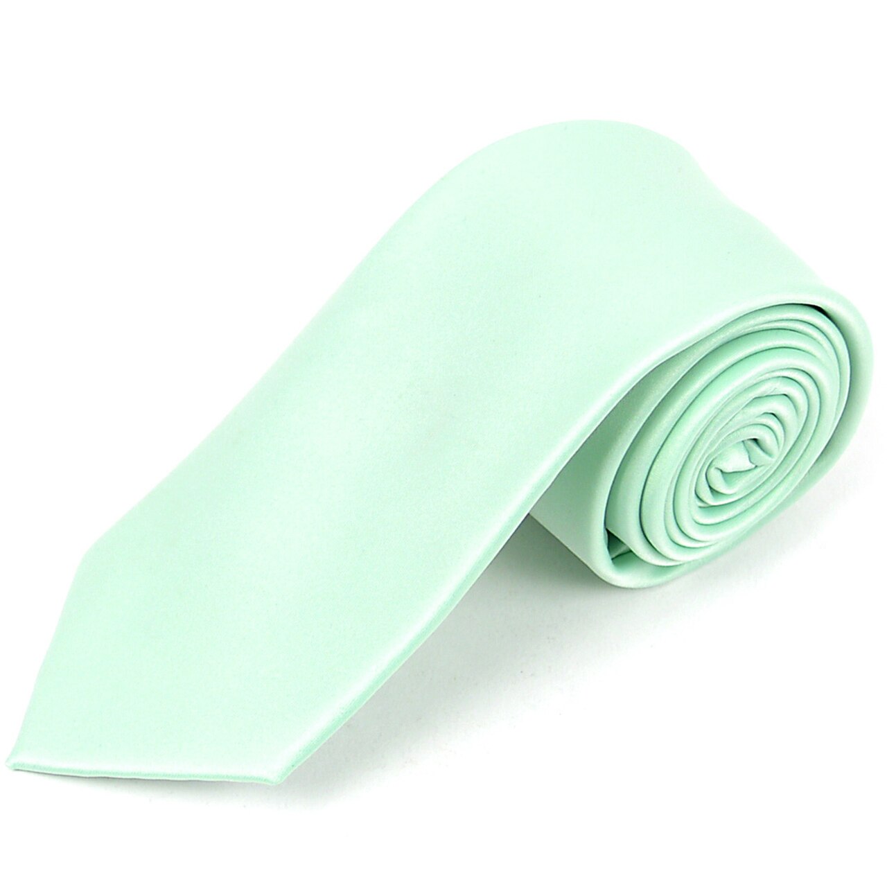 Satin Solid Slim Tie