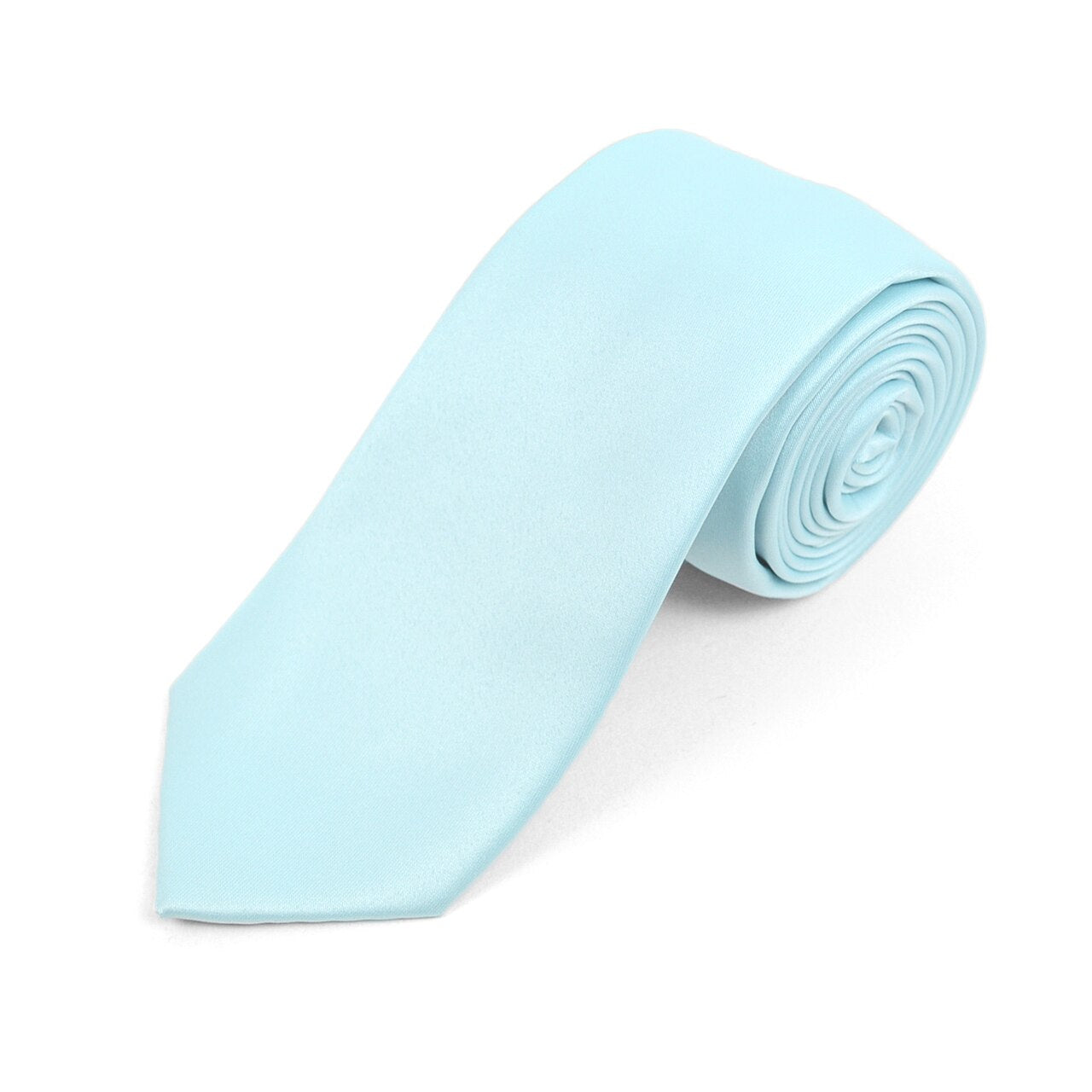 Satin Solid Slim Tie